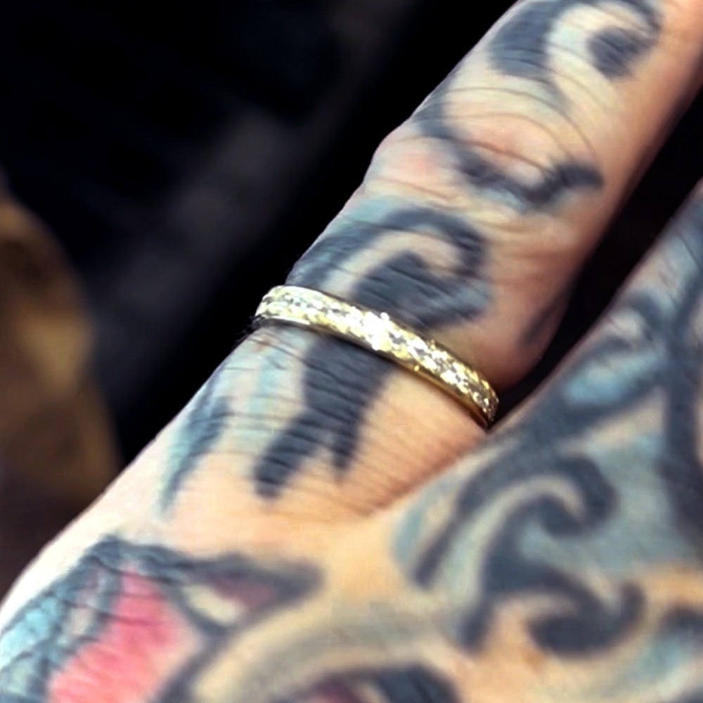 14kt Gold Diamond Band