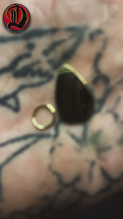 14kt Yellow Gold Tear Drop Pendant with 0.6 tcw VS Diamonds